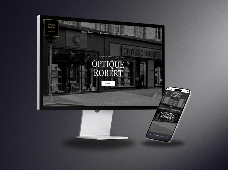 Optique Robert : un site internet pour valoriser son expertise
