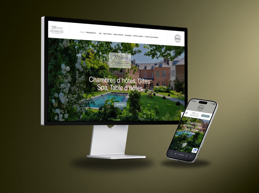 Les Myrrhophores : un site internet pour une maison d’hôtes d’exception