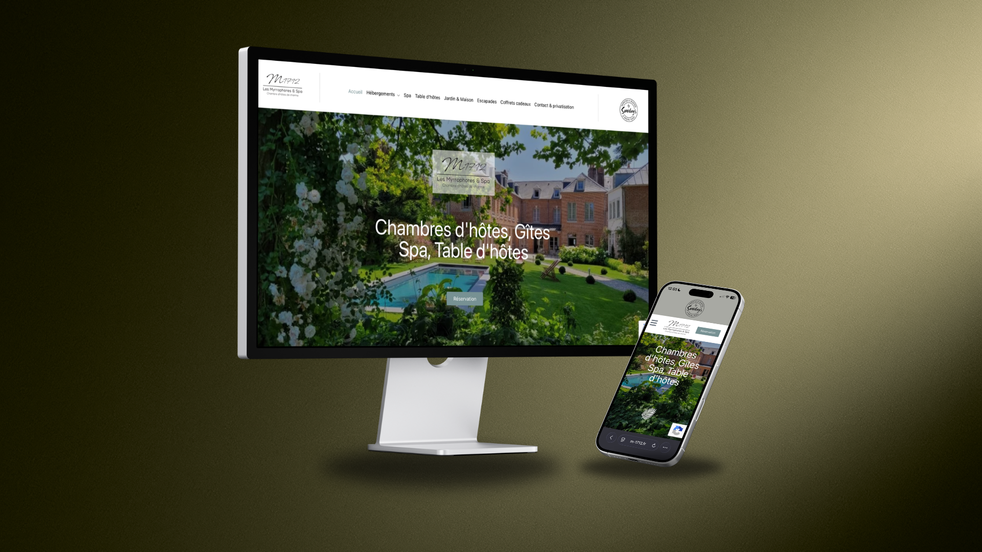 Les Myrrhophores : un site internet pour une maison d’hôtes d’exception