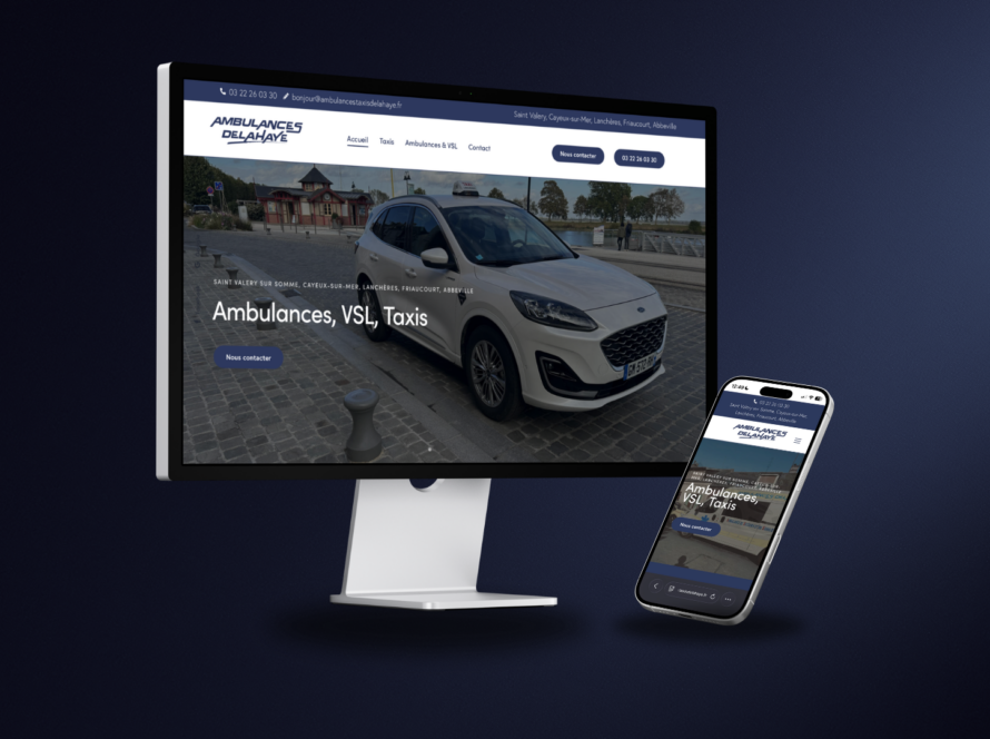 Ambulances Delahaye : un site internet pour présenter tous ses services