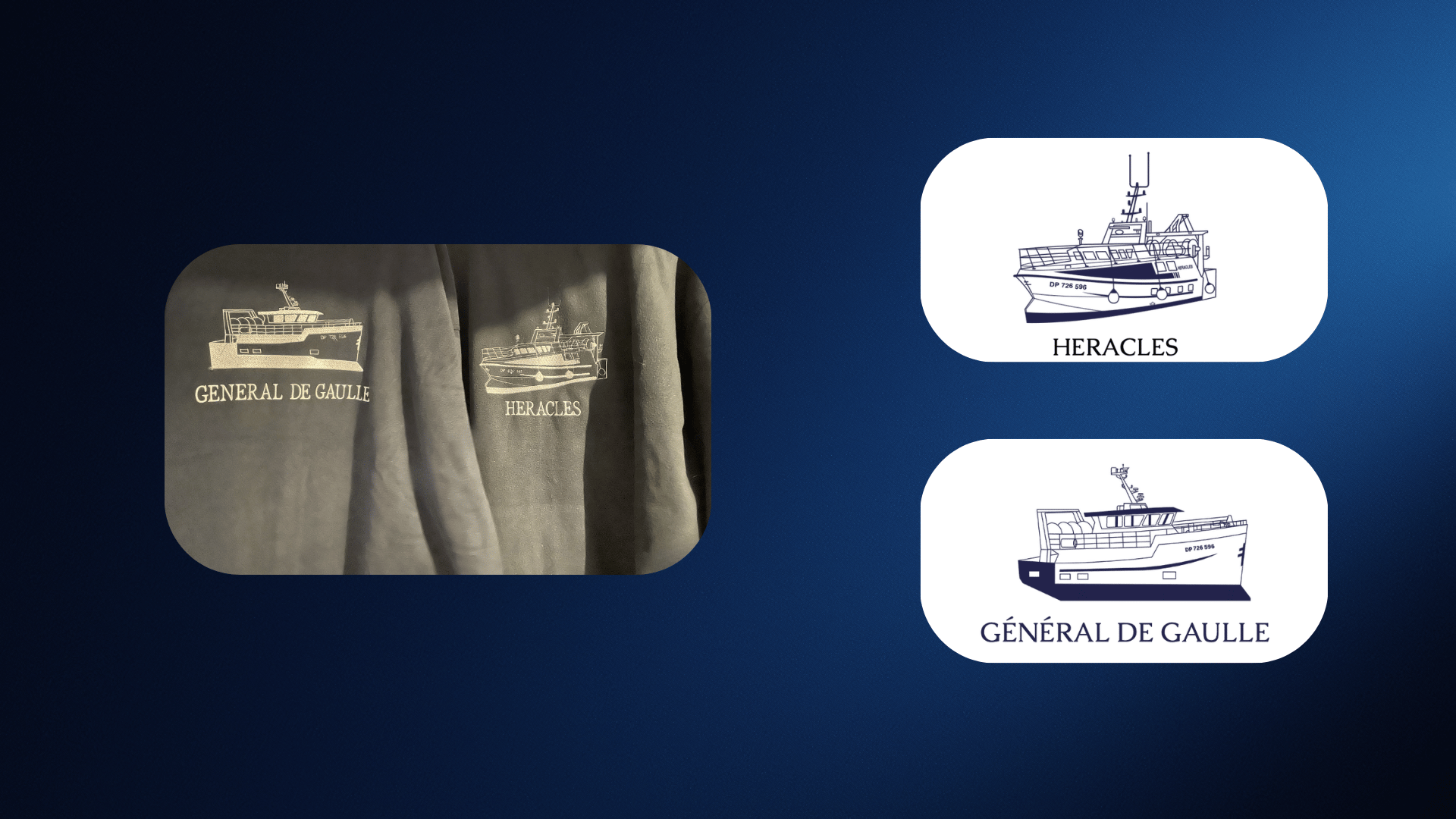 Bateaux de pêche Héraclès et Général de Gaulle : des illustrations au service du savoir-faire maritime