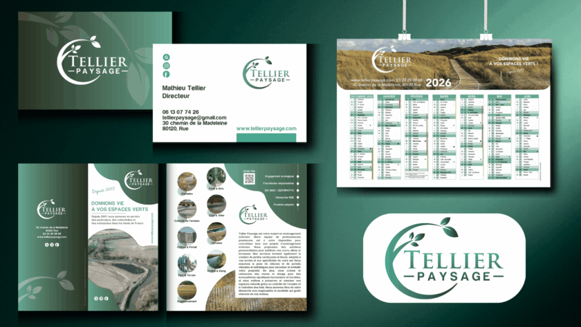 Tellier Paysage : une identité graphique au service de vos extérieurs