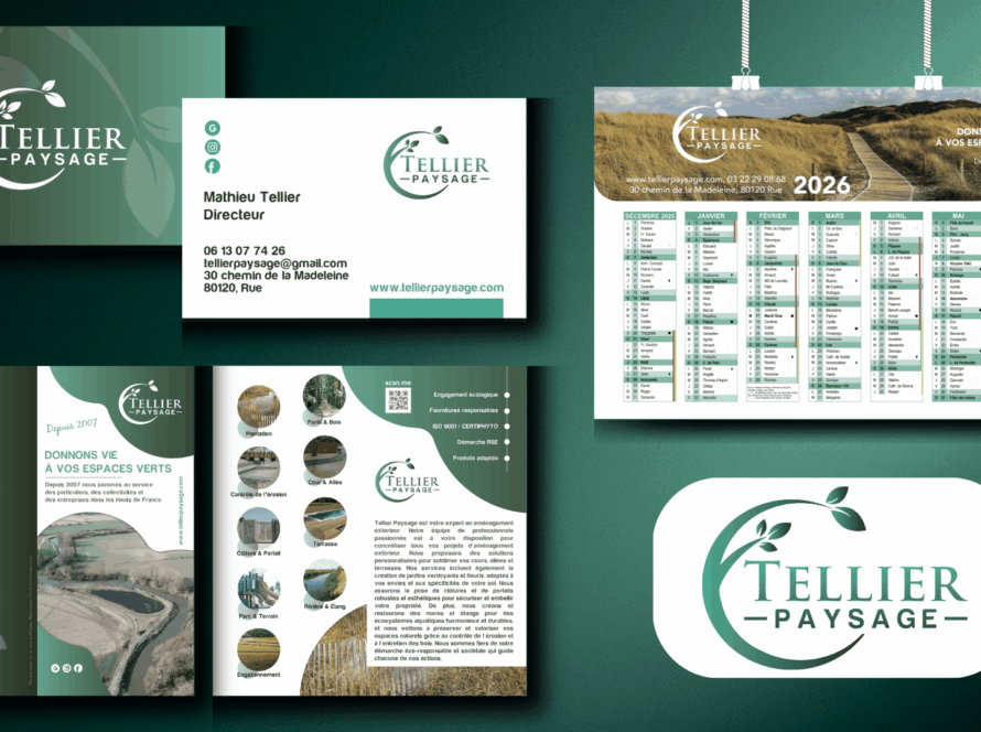 Tellier Paysage : une identité graphique au service de vos extérieurs