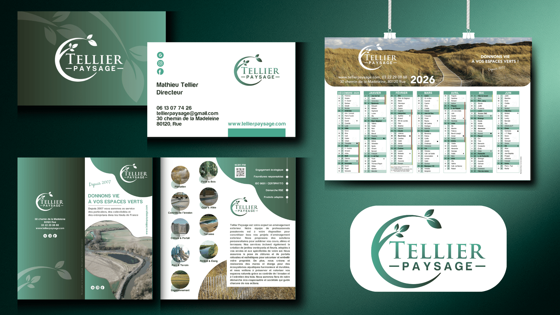 Tellier Paysage : une identité graphique au service de vos extérieurs
