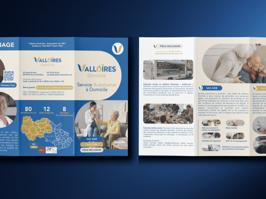 Valloires Domicile : un dépliant au service de l'accompagnement