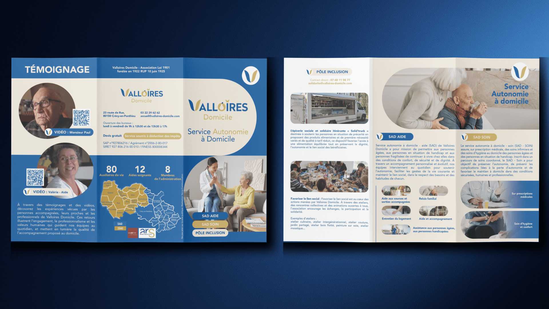 Valloires Domicile : un dépliant au service de l’accompagnement