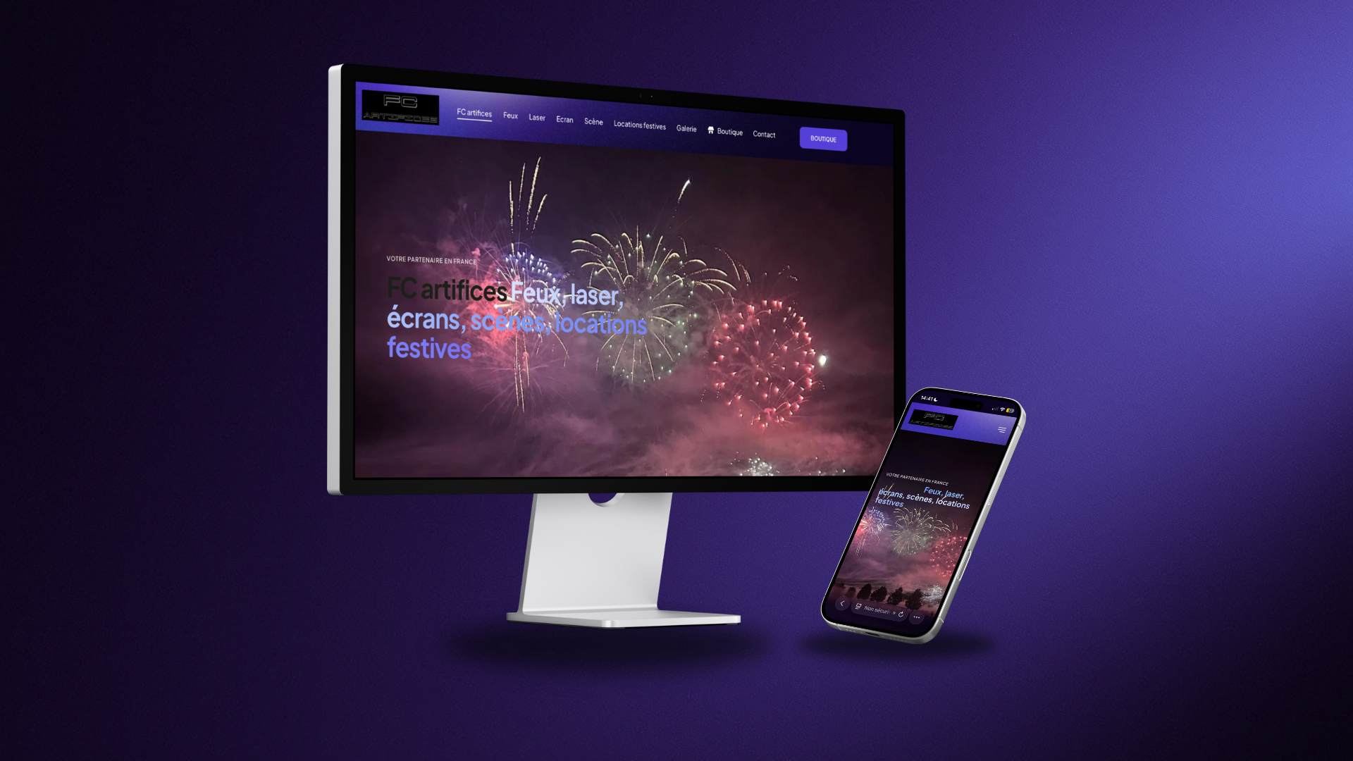 FC Artifices : un site internet pour sublimer chaque événement