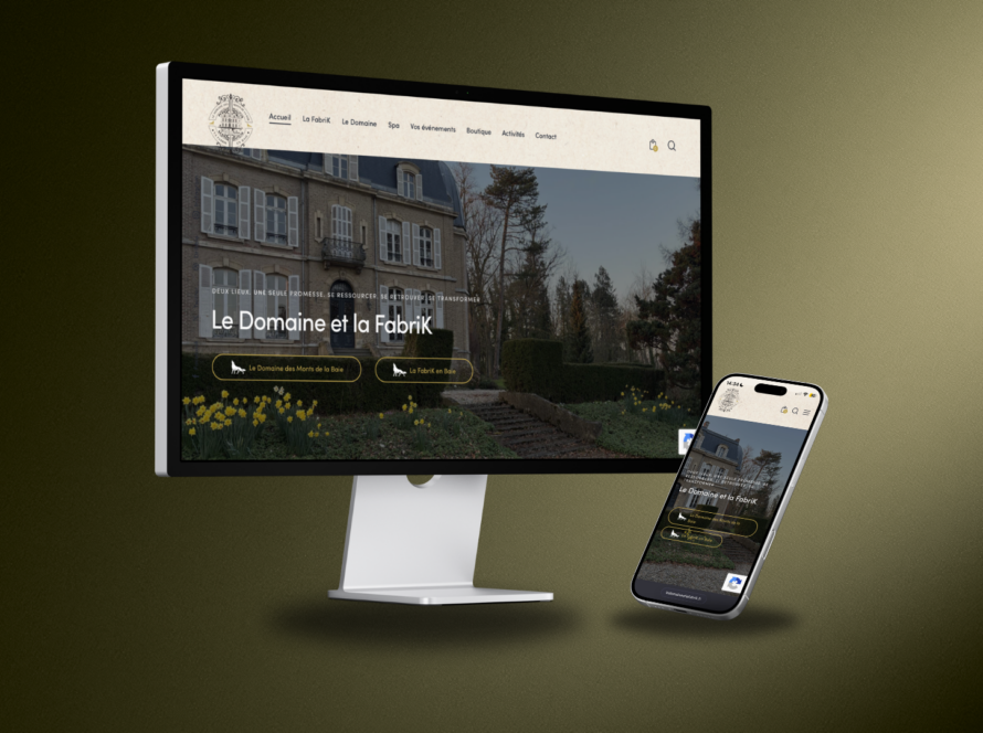Le Domaine & La FabriK' : un site internet pour valoriser un lieu d'exception