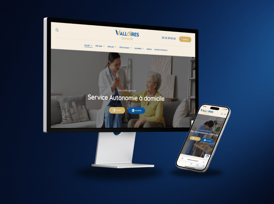 Valloires Domicile : un site internet pour valoriser ses services d'accompagnement
