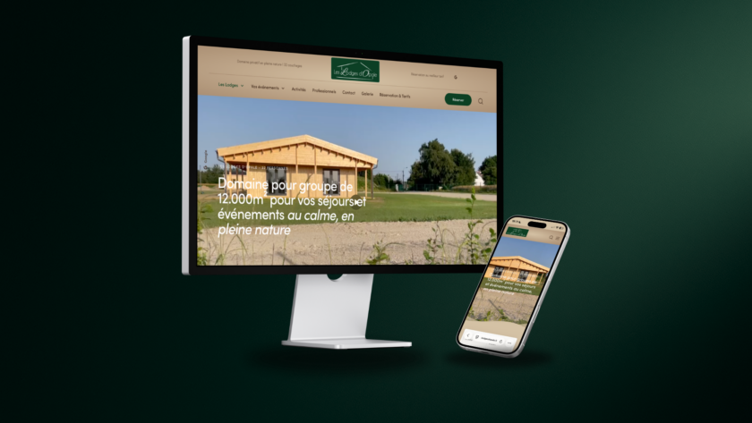 Les Lodges d'Opale : un site internet pour valoriser un domaine d'exception