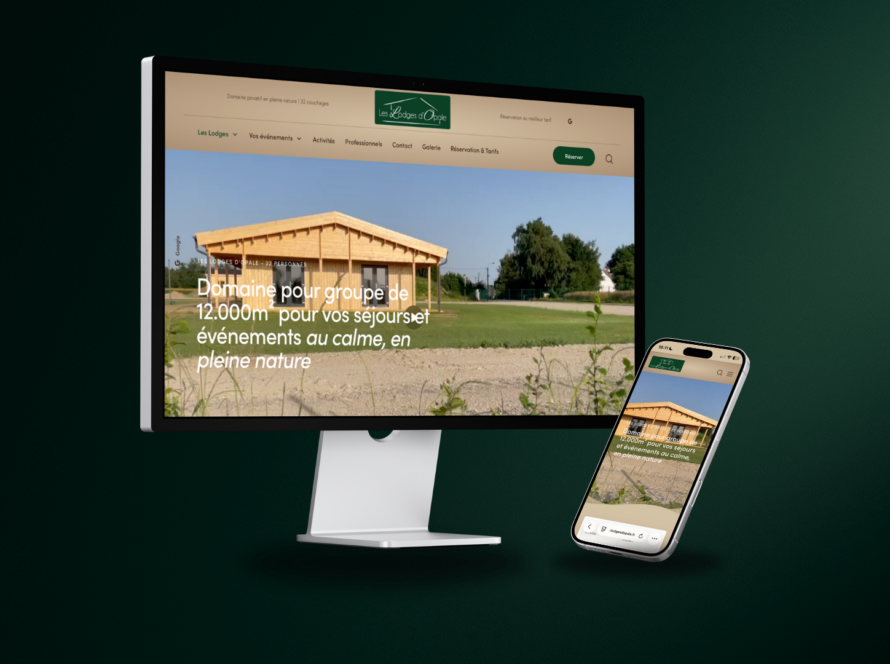 Les Lodges d'Opale : un site internet pour valoriser un domaine d'exception